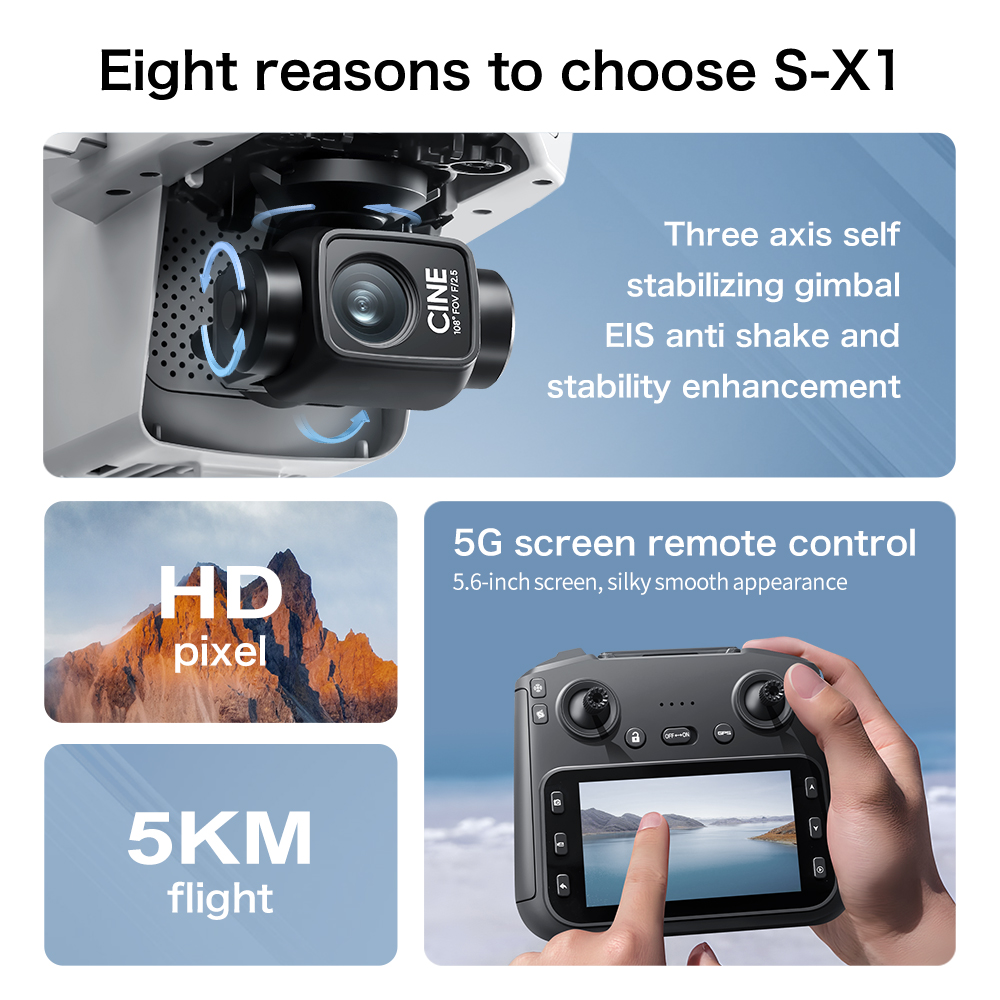 Top Deal S-X1 MAX GPS Drone 3  - Drone Surveying review and price